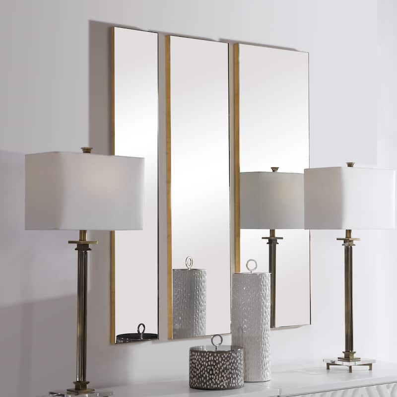 Uttermost Rowling Gold Mirrors (Set of 3)