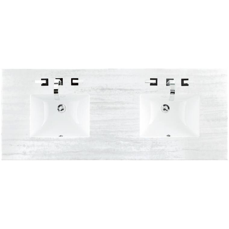 James Martin Vanities 080-S60D 60" Stone Composite Vanity Top - Arctic Fall - Painted