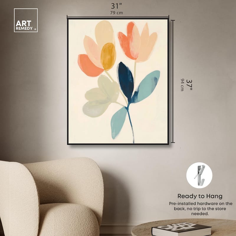 Meadow Motif Canvas by Art Remedy