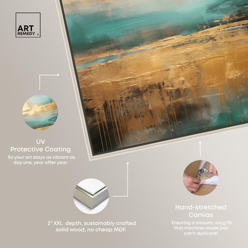 Cloudscape in Gold II Canvas by Art Remedy