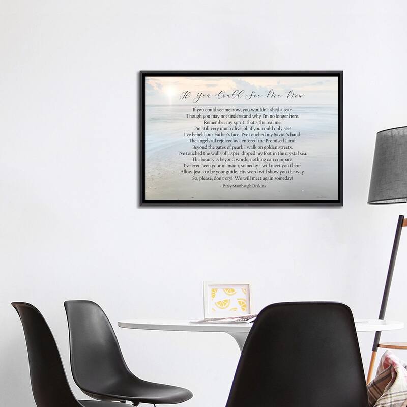 iCanvas "If You Could See Me Now - Ocean" by Lori Deiter Framed