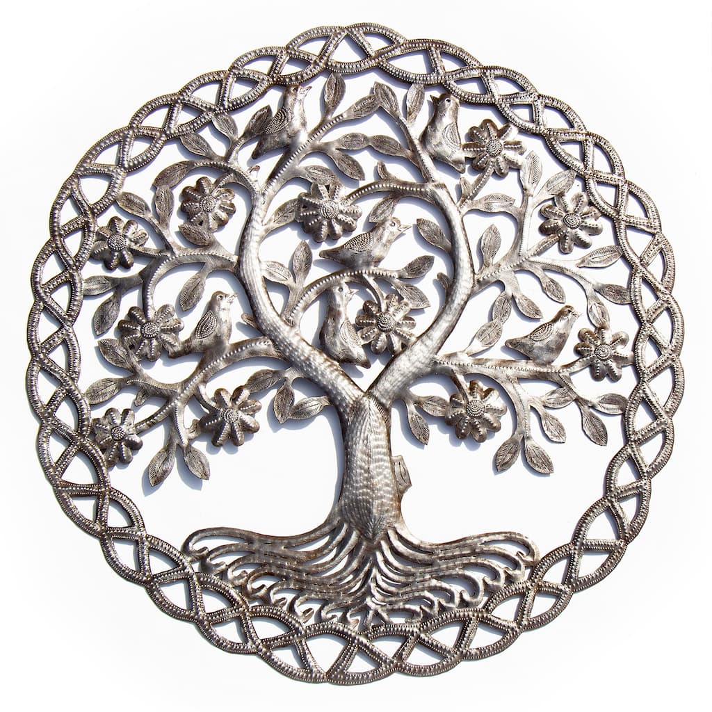 Handmade Dancing Tree of Life Wall Art (Haiti)
