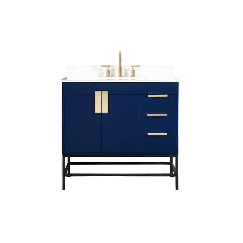 Elegant Lighting VF48836M-BS Eugene 36" Free Standing Single Basin