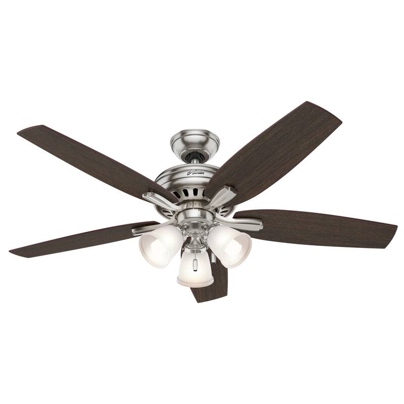 Hunter 52" Newsome Ceiling Fan with 3-Light LED Light Kit and Pull Chain - Traditional