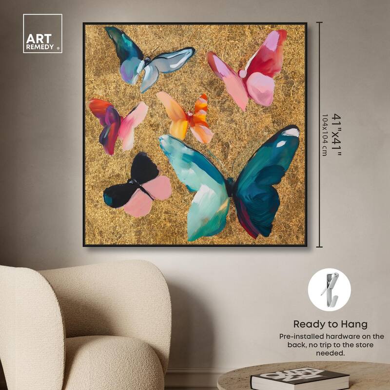 Spectrum of Wings Canvas by Art Remedy