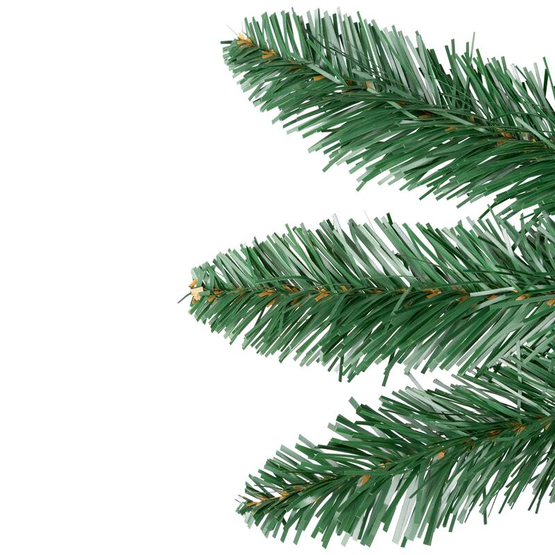 Pre-Lit Pencil Alpine Artificial Christmas Tree - 3' - Clear Lights - 3 Foot
