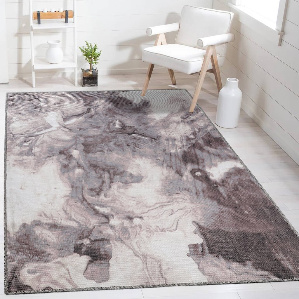 Superior Yuma Abstract Marble Indoor Area Rug or Runner