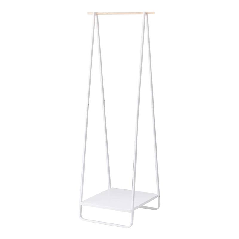 Yamazaki Home Coat Rack with Shelf, Steel, Holds 24.2 lbs - L 18.5 x W 20.47 x H 55.12 inches