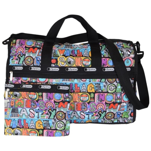 Shop LeSportsac Large NYC Pattern Weekender Carry On Travel Purse Bag Free Shipping Today