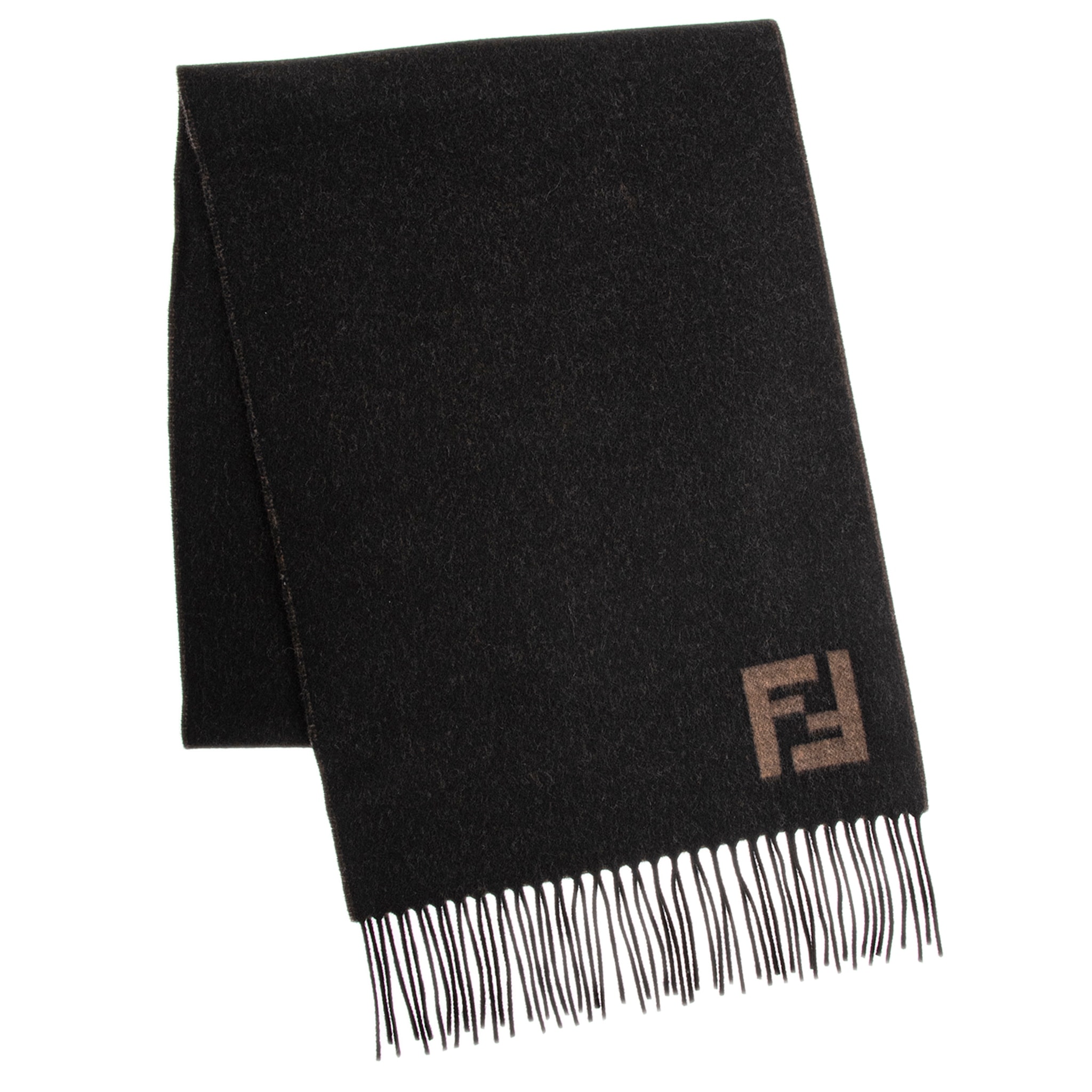 Fendi-Double-F-Scarf-in-Wool-