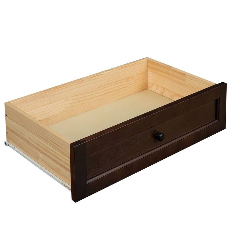 Modern Solid Wood Drawer Dresser with Retro Round Handles