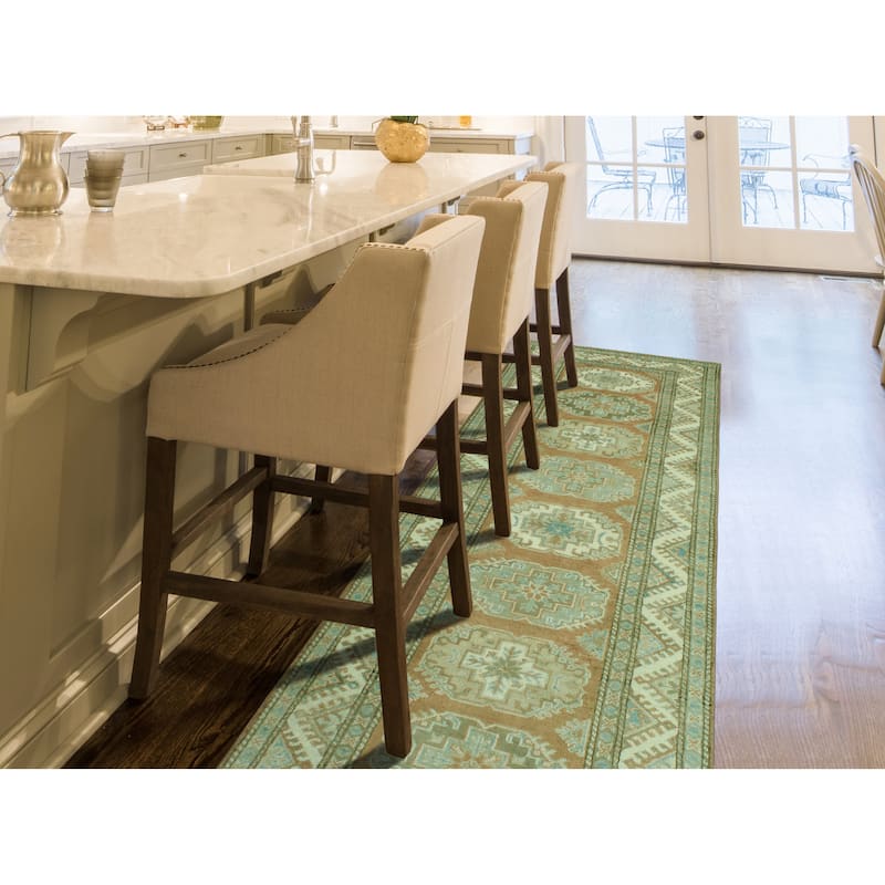 Kazak Humayd Rust/Ivory Runner - 2'9" x 9'5"