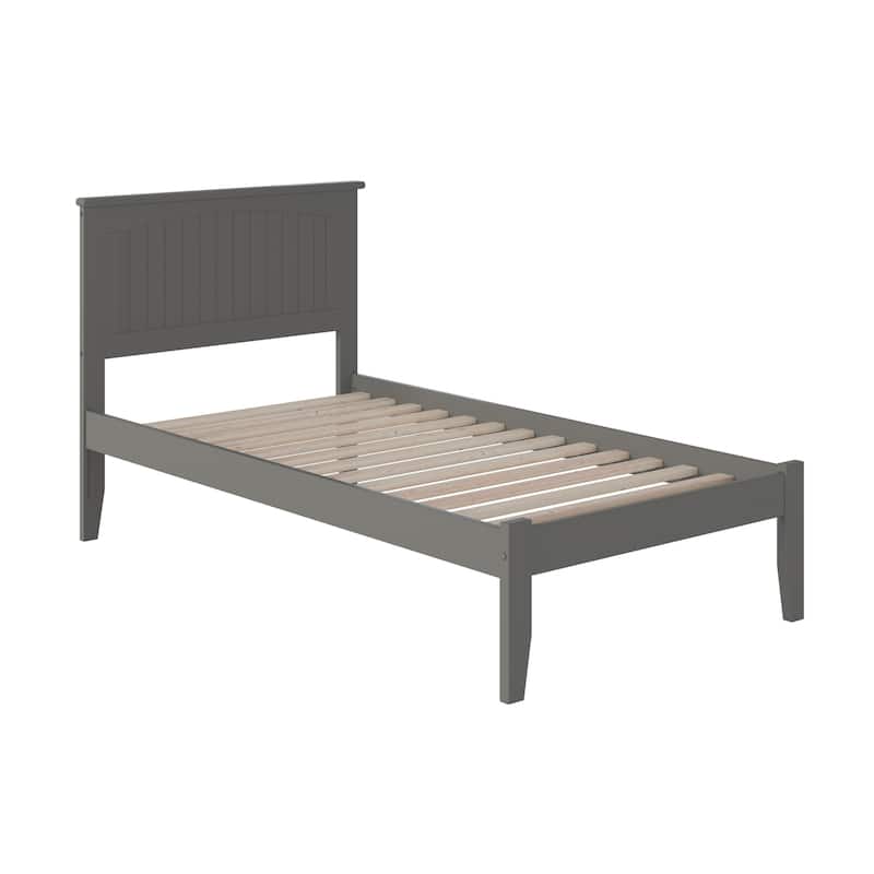 Platform Bed - Solid Hardwood Design, Open Footboard - Sturdy Wood Frame for Bedrooms