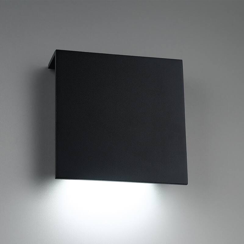 Square 8in LED Indoor or Outdoor Wall Light 3000K