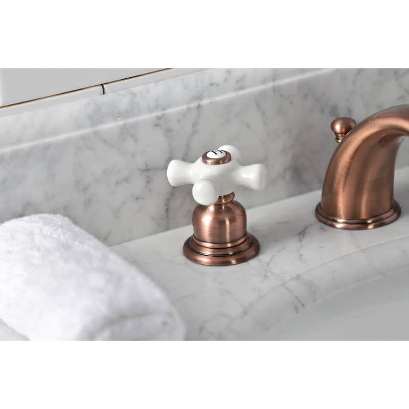 Kingston Brass Magellan Deck Mount Widespread Bathroom Faucet