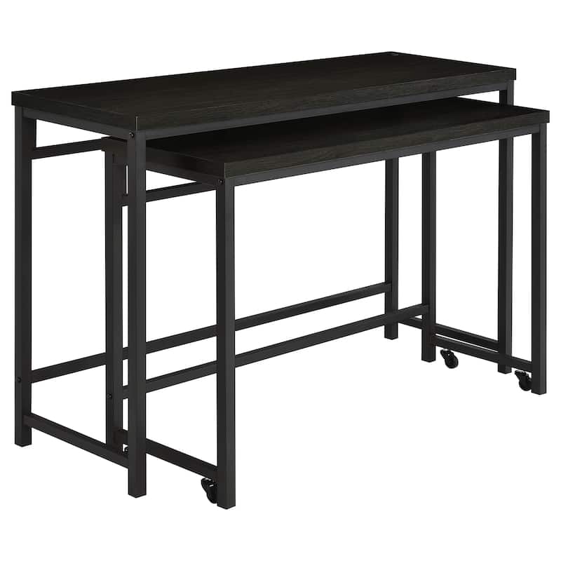 Hawes 4-Piece Multipurpose Counter Height Table Set Black