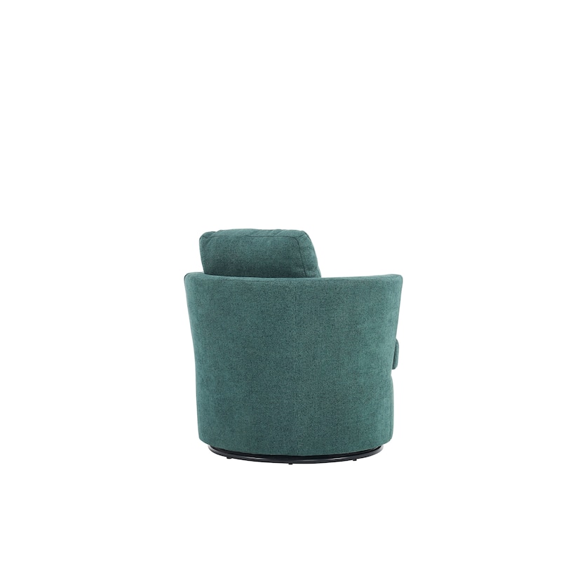 29.5" Polyester Swivel Arm Chair