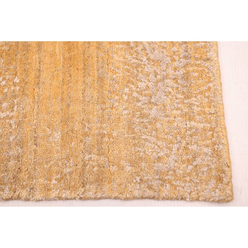 ECARPETGALLERY Hand Loomed Elysian Gold Rug - 8'1 x 9'10