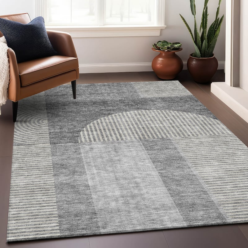 Premium Washable Super Soft Modern Deco Mayfield Rug