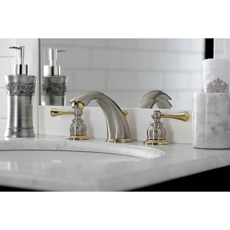 Kingston Brass Vintage Deck Mount Widespread Bathroom Faucet