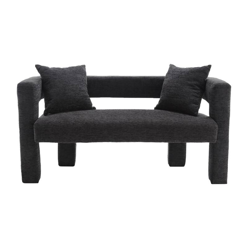 Modern Chenille Loveseat Sofa