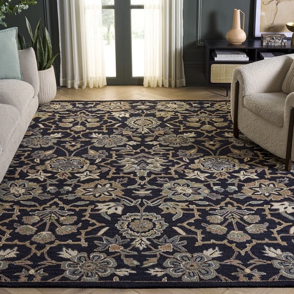 slide 2 of 15, SAFAVIEH Handmade Metro Ibtihaj French Country Floral Wool Rug