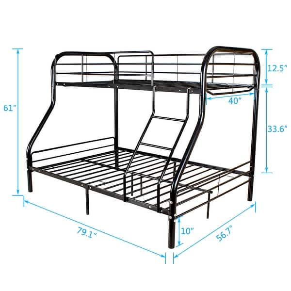 Twin Over Full Metal Bunk Bed On Sale Overstock 25782583