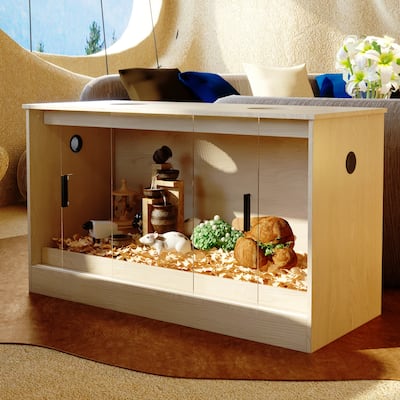 Pet Terrarium Large Enclosure for Rabbit Dragons, Geckos, Amphibians