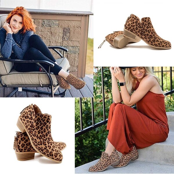 short boots low heel