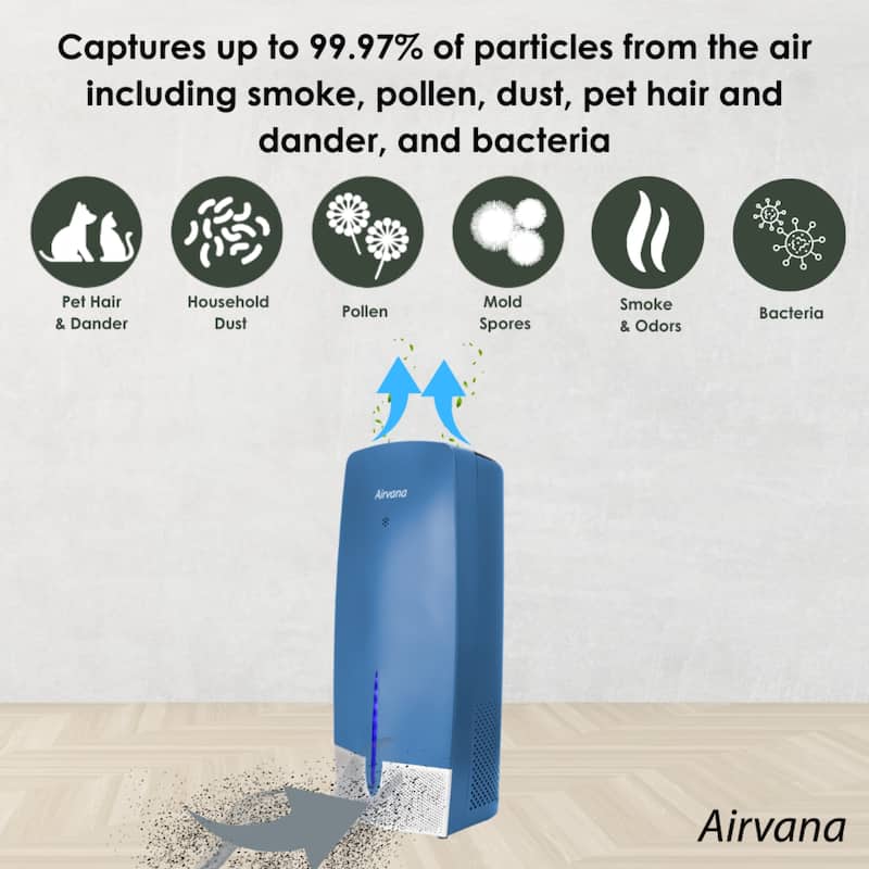 Airvana Capri True HEPA Air Purifier w/Granular Carbon Insert AV470THP