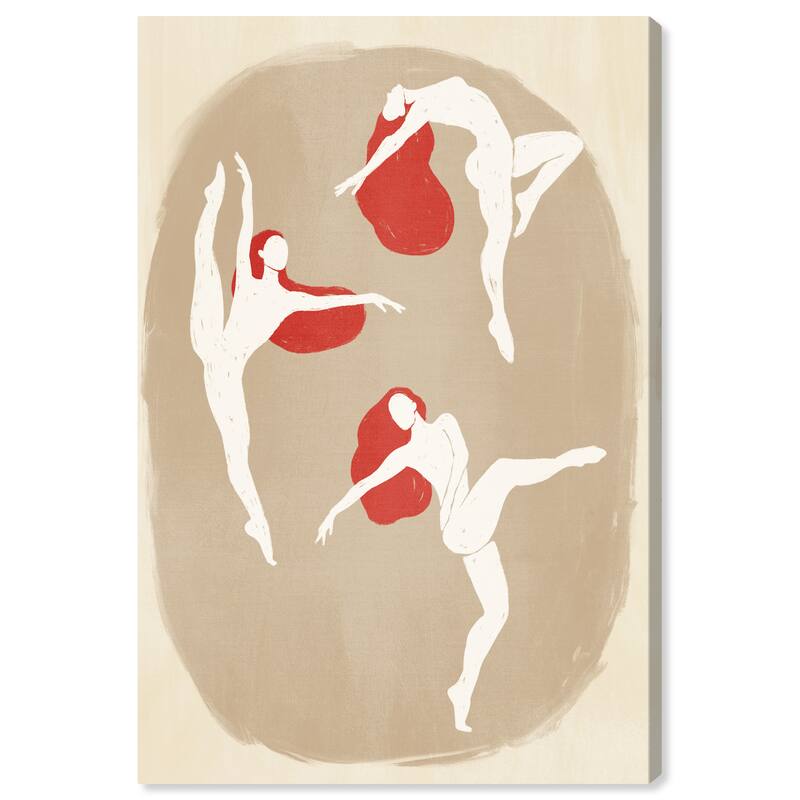 Wynwood Studio Canvas Music and Dance The Dance White and Modern & Contemporary Wall Art Canvas Print