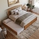 preview thumbnail 28 of 84, Richmond Solid Wood Platform Bed with Footboard & Twin XL Trundle