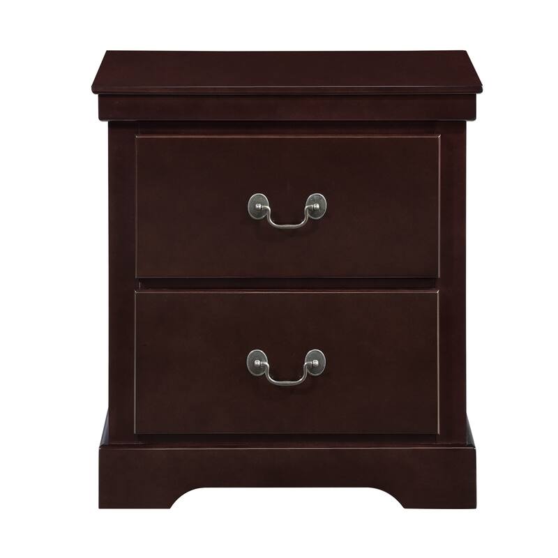 Classic Traditional 2 Drawers Nightstand