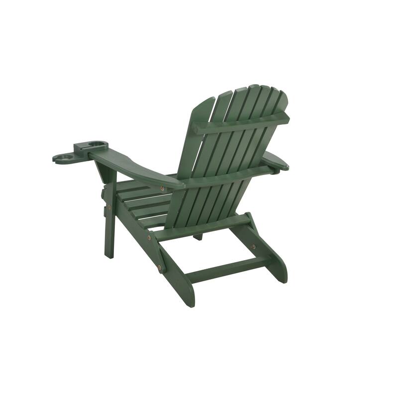 Foldable Adirondack Chair with cup holder, Green Bed Bath & Beyond