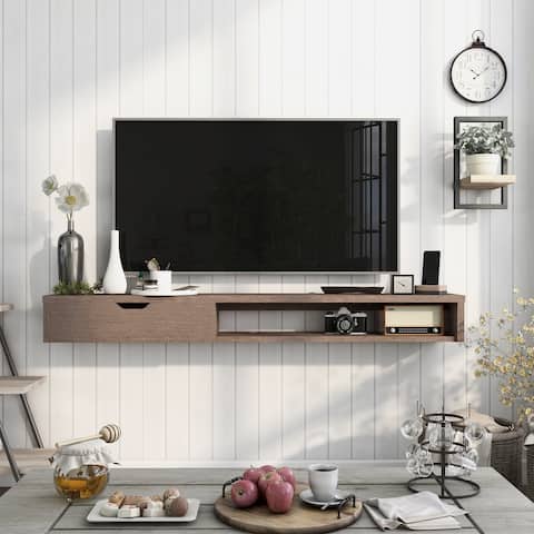 Carson Carrington Rydstorp 60-inch 1-shelf Wall-mounted TV Console