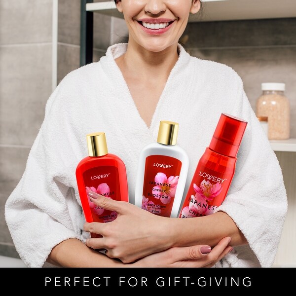 Japanese Cherry Blossom Bath and Body Travel Set 3 Piece - 3