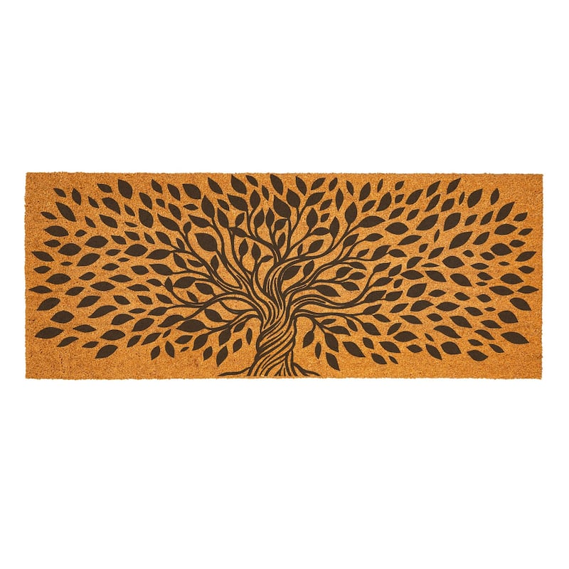 Tree Of Life Coir Door Mat - 60" x 24"