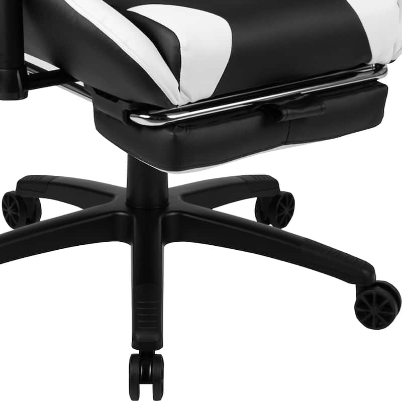Desk Bundle - Gaming Desk, Cup Holder, Headphone Hook and Reclining Chair