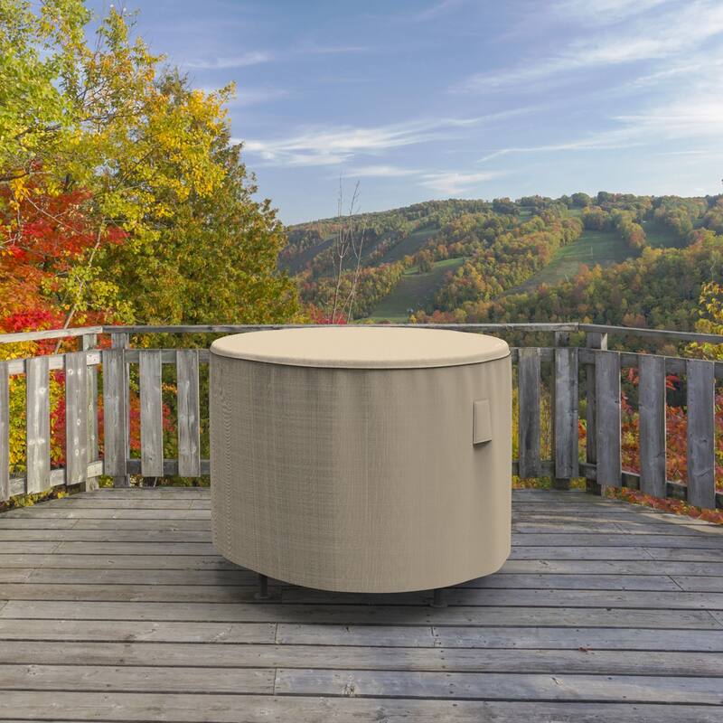 Budge StormBlock™ Mojave Black Ivory Round Patio Table Cover Multiple Sizes