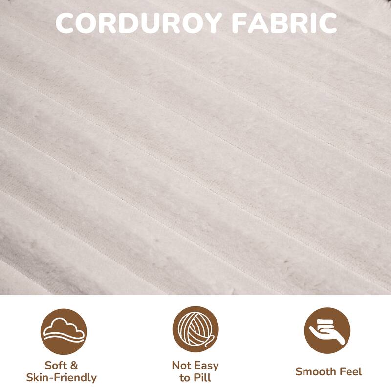 Anmytek 105 Inch Comfortable L-Shaped Modular Sofa - Plush Upholstery All-Foam No Springs Vacuum-Packed