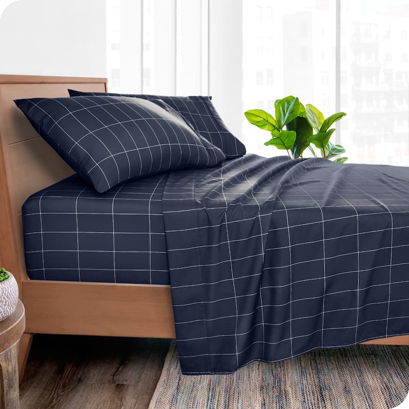 Bare Home Double Brushed Deep Pocket Printed Sheet Set