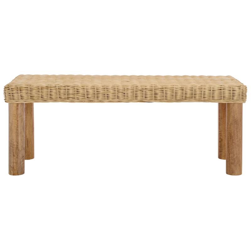 SAFAVIEH HOME Shazza Weaved Bench - 16"W x 47"D x 18"H