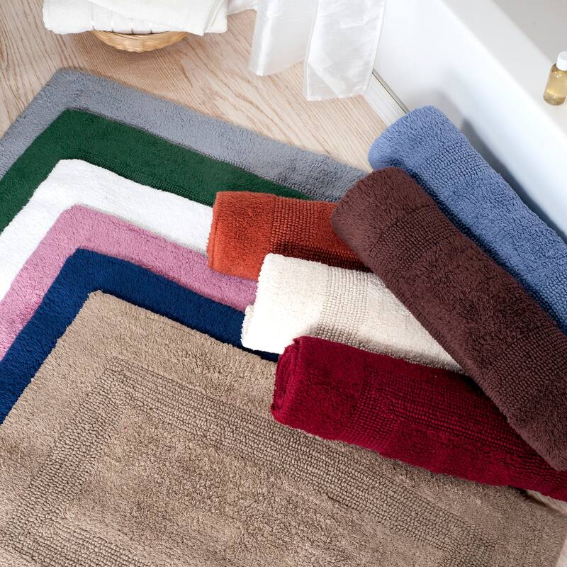 Bath Mat - 60x24-Inch Plush Cotton Bathroom Runner by Windsor Home