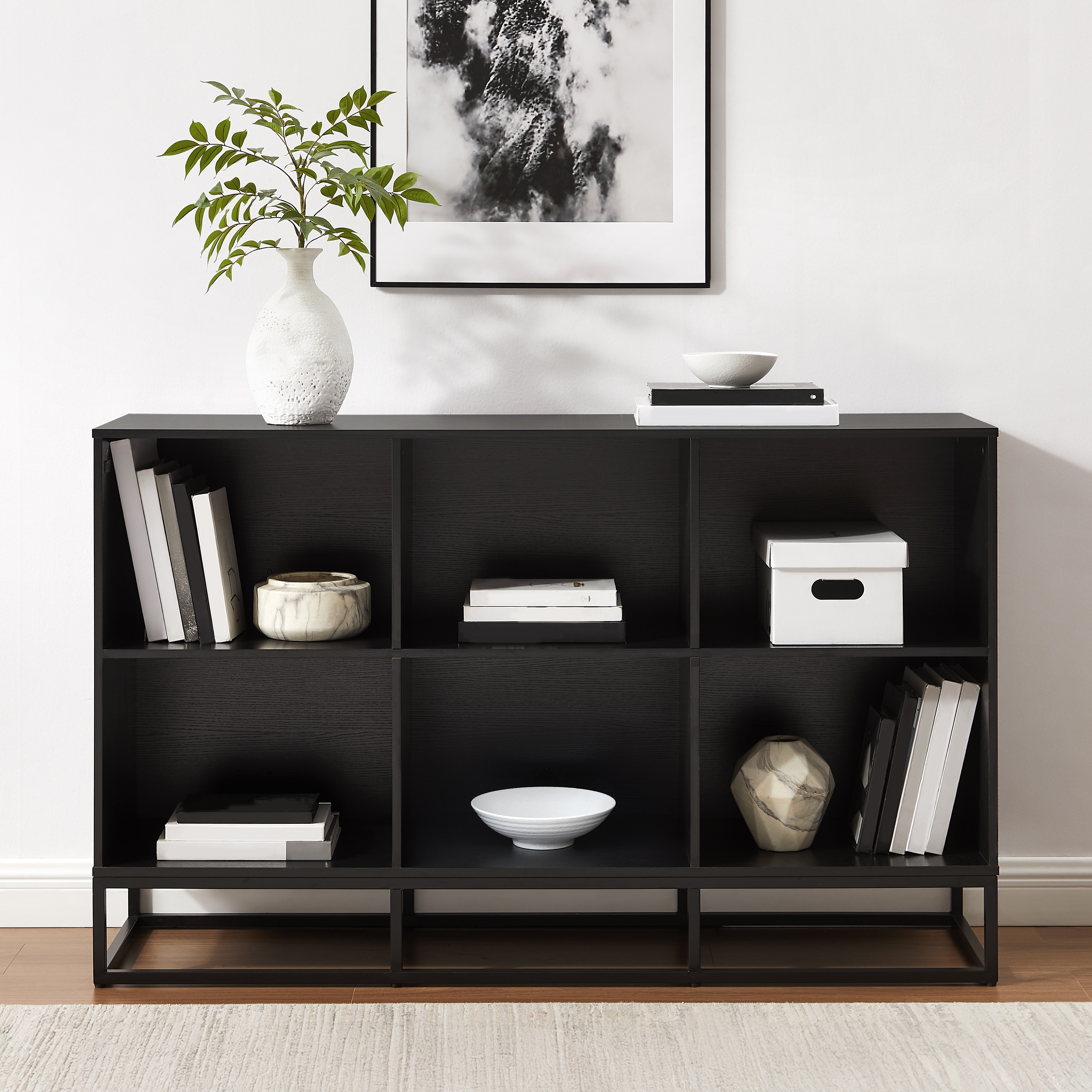 Crosley Enzo 6 Cube Record Player Stand With Vinyl Storage