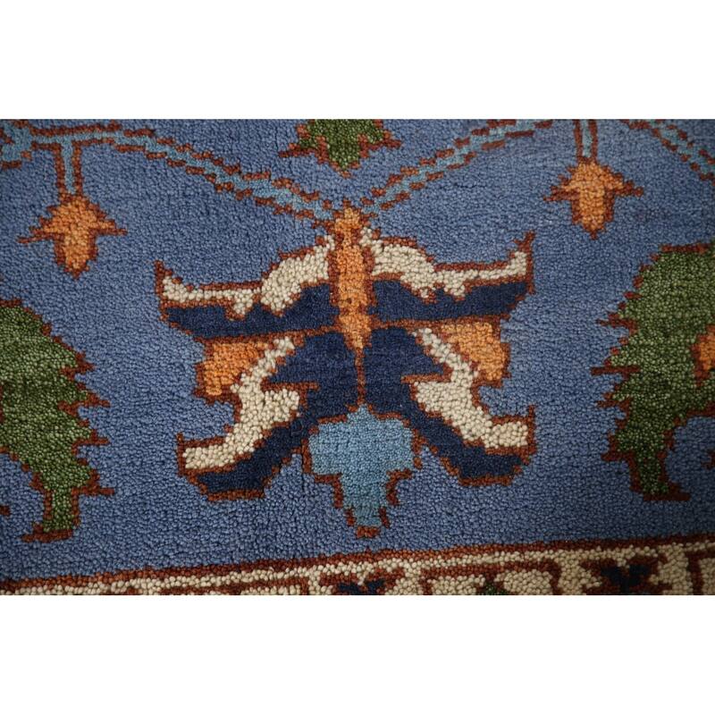 Blue Heriz Serapi Area Rug Hand-Knotted Wool Carpet - 8'9"x 11'11"