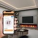 preview thumbnail 2 of 6, Dynasty Cascade 64-inch Smart Control Electric Fireplace - 64.5