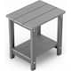 Option Grey Square Table