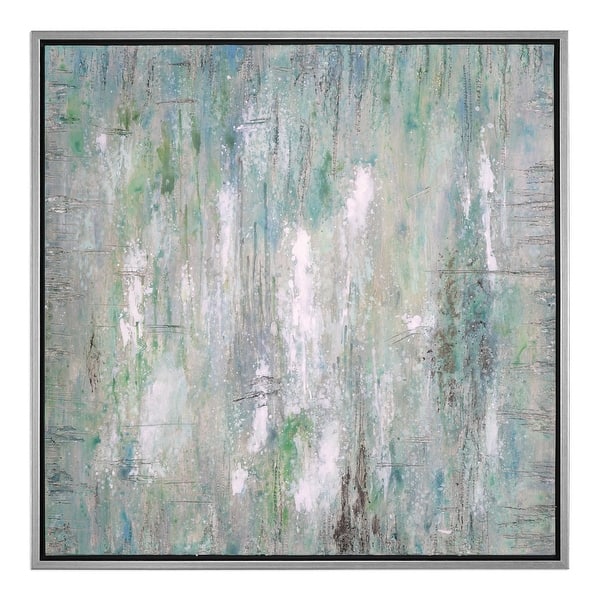 Shop 42 Flowing Along Hand Painted Abstract With Silver Champagne
