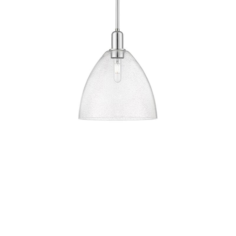 Innovations Lighting 716-1S-14-12 Bristol Pendant Bristol 12" Wide - Polished Chrome / Seedy