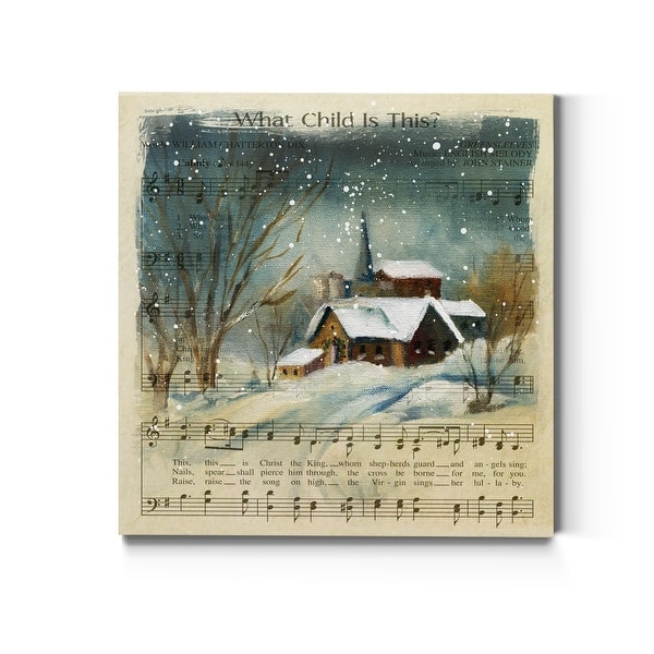slide 2 of 10, What Child is This?-Premium Gallery Wrapped Canvas - Ready to Hang